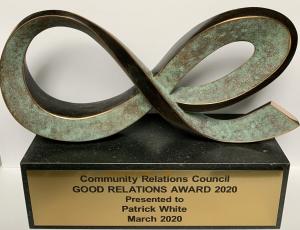 Good Relations Award trophy 2020 | CRC NI
