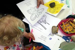 Children creating artwork and painting | NICRC