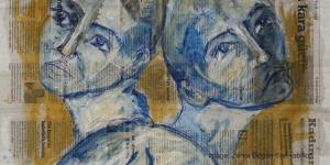 A stylised painting of two people | CRC NI