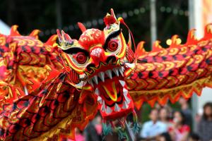 A colourful paper Chinese dragon | CRC NI