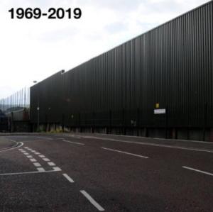 A metal peacewall in Belfast | CRC NI