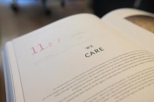 a book entitled We Care | NI CRC