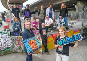Young people at a skate park | NICRC