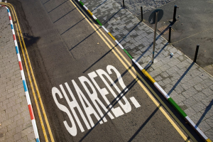 A street with painted kerb stones | NICRC