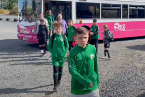 Children getting ready for a football match | NICRC