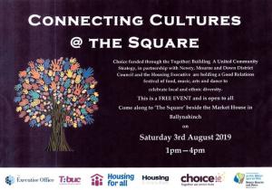 Flyer for Connecting Cultures at the Square | CRC NI