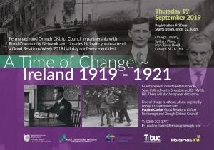 A time of change flyer | CRC NI
